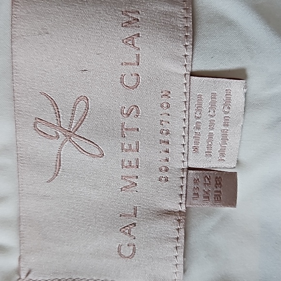 Gal Meets Glam linen striped strappy sundress size 8 - Picture 14 of 15